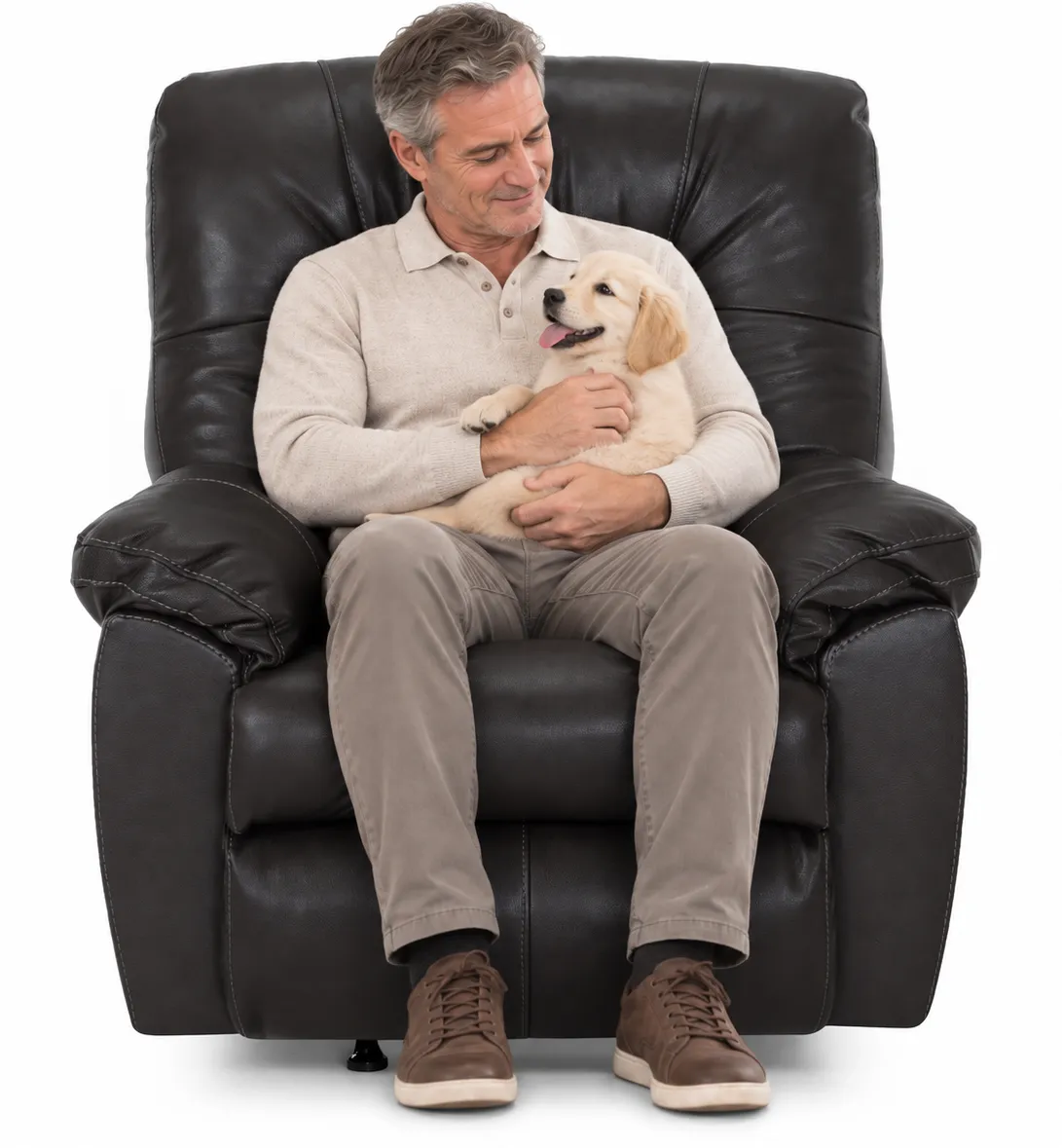 Connery 4703 Leather Match Rocker Recliner (Genuine Leather Where It Matters) 2 colors 17 Connery 4703 Leather Match Rocker Recliner (Genuine Leather Where It Matters) 2 colors