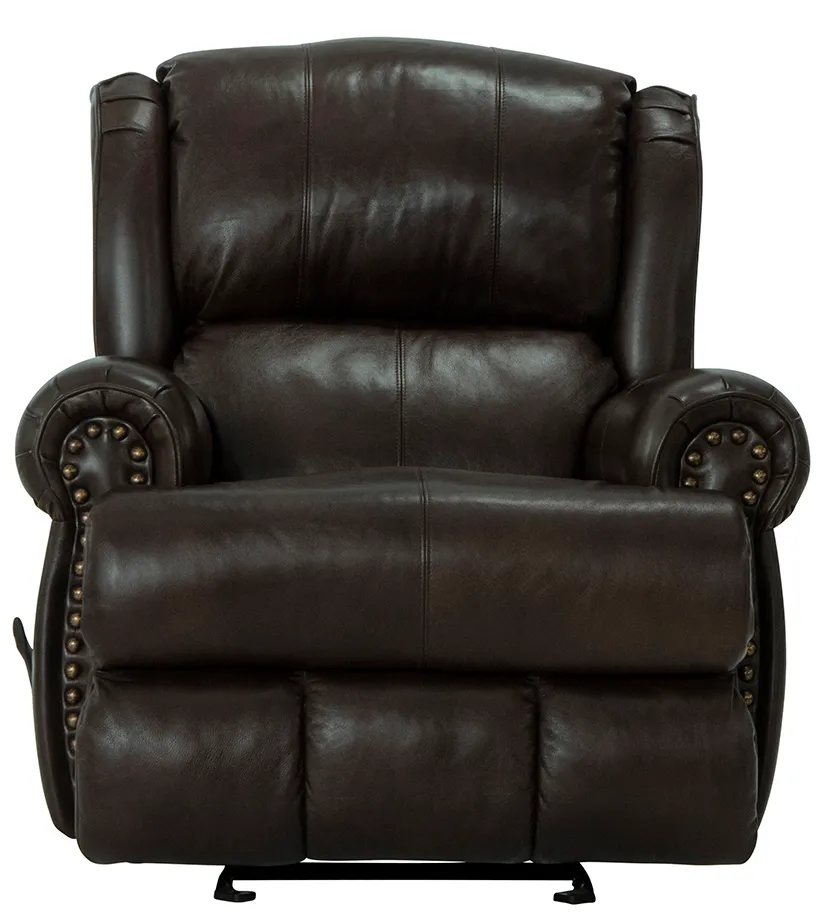 Duncan Leather Recliner Classic Leather Style, Smooth Gliding Comfort (two colors) 2 Duncan Leather Recliner Classic Leather Style, Smooth Gliding Comfort (two colors)