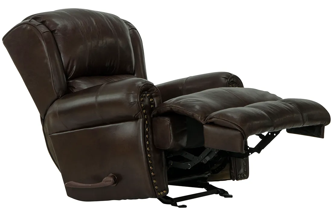 Duncan Leather Recliner Classic Leather Style, Smooth Gliding Comfort (two colors) 4 Duncan Leather Recliner Classic Leather Style, Smooth Gliding Comfort (two colors)