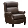 Philadelphia Leather Power Recliner w/Power Head Rest & Power Lumbar (Walnut) In stock 12 Philadelphia Leather Power Recliner w/Power Head Rest & Power Lumbar (Walnut) In stock