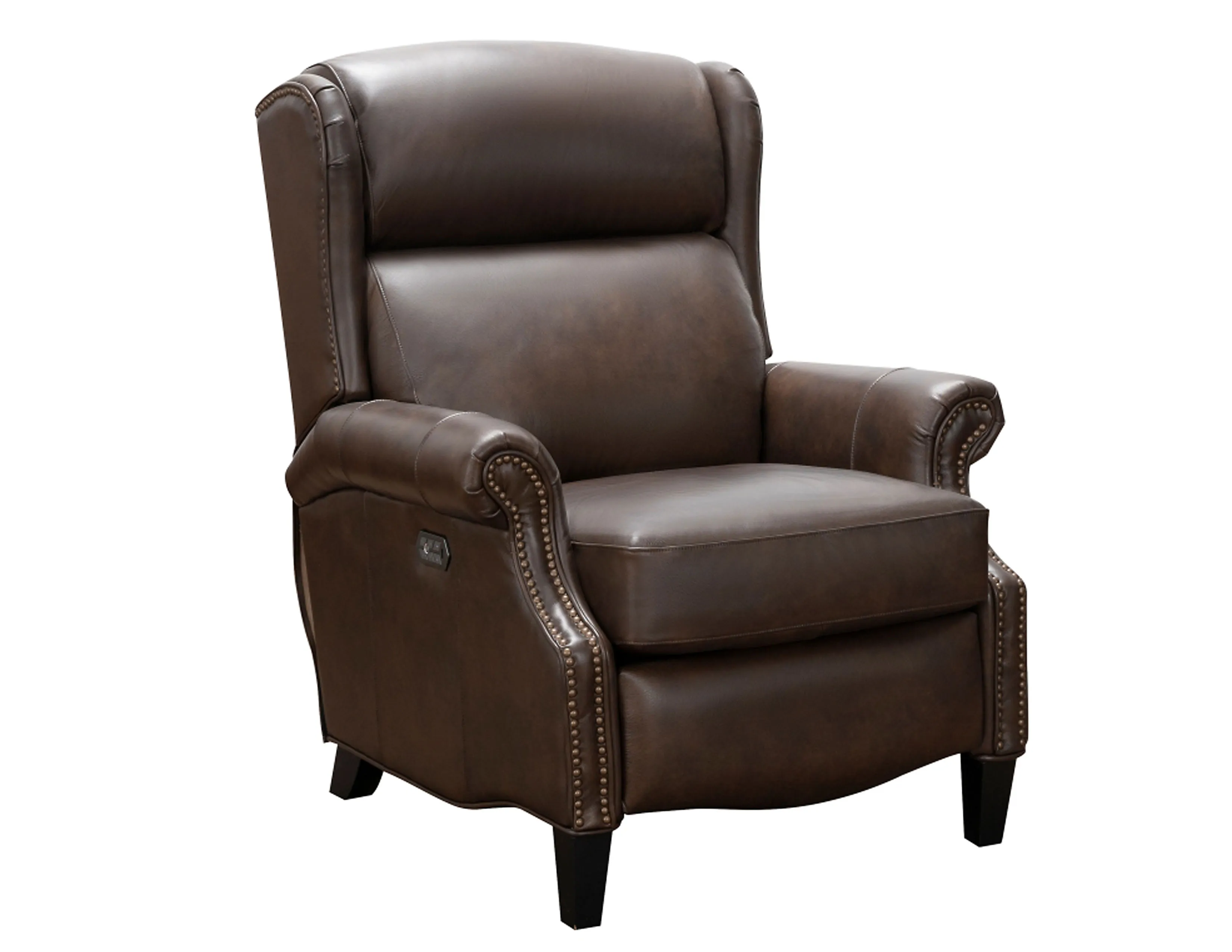 Philadelphia Leather Power Recliner w/Power Head Rest & Power Lumbar (Walnut) In stock 1 Philadelphia Leather Power Recliner w/Power Head Rest & Power Lumbar (Walnut) In stock