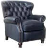 Presidential Leather Recliner (Blue) In stock