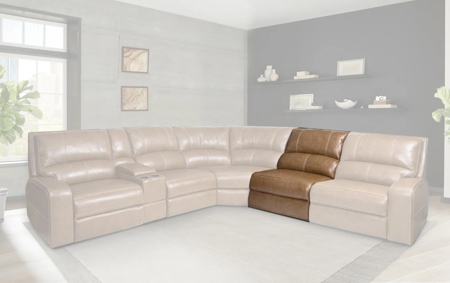 Swift Bourbon Power Armless Recliner 1 Swift Bourbon Power Armless Recliner