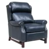 Thornfield Leather Recliner (Blue) In stock