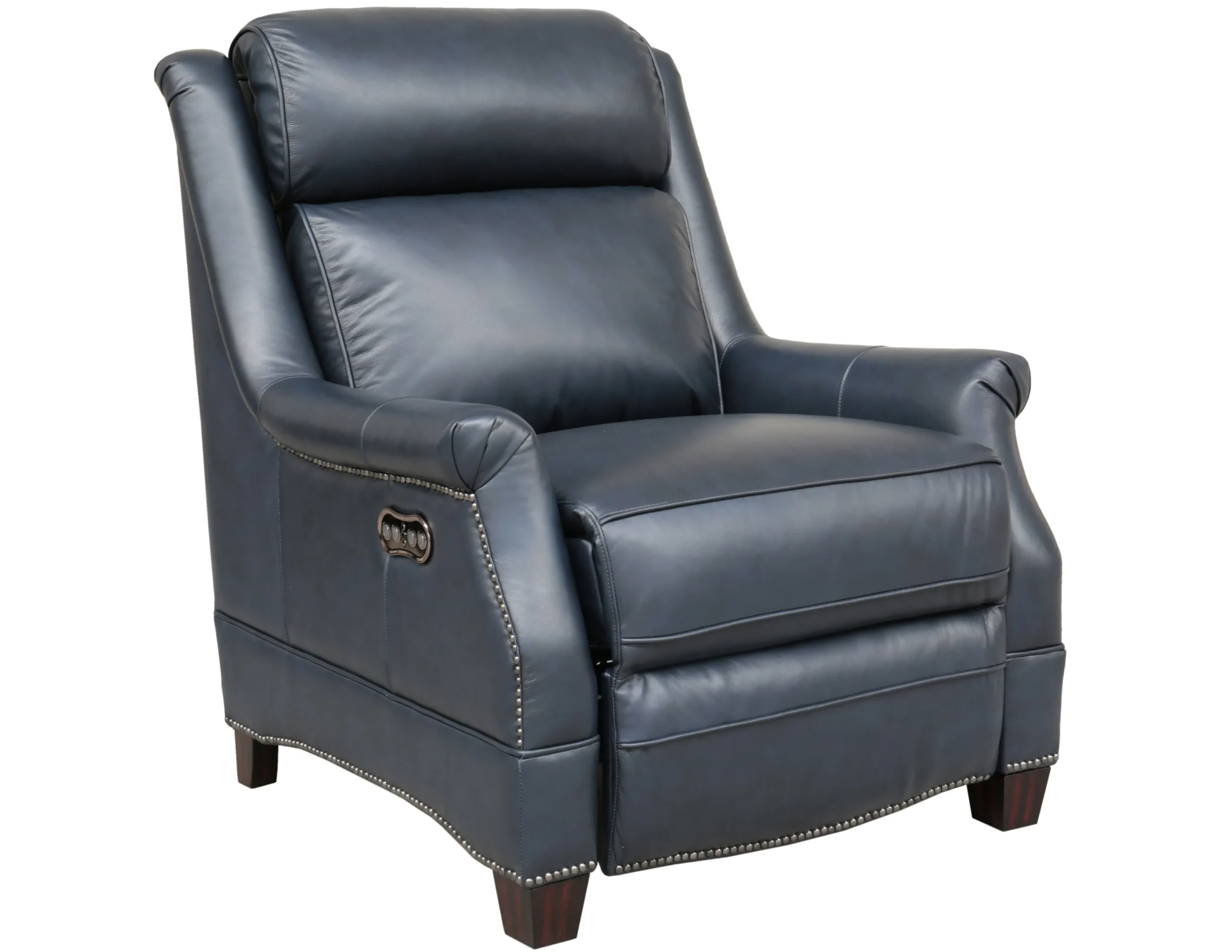 Warrendale Leather Power Headrest Power Recliner (Blue) In stock 1 Warrendale Leather Power Headrest Power Recliner (Blue) In stock