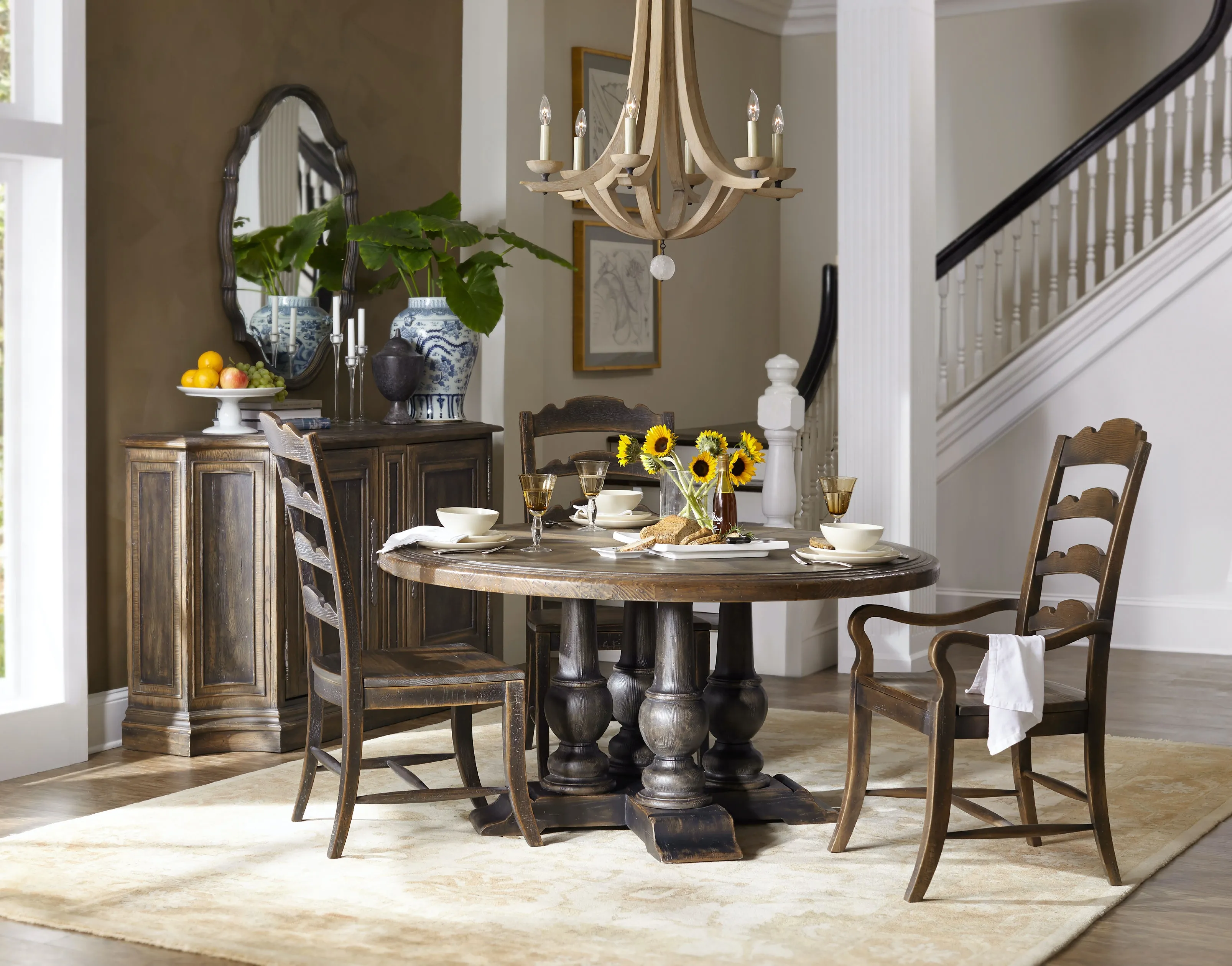Hill Country Twin Sisters Ladderback Arm Chair 3 Hill Country Twin Sisters Ladderback Arm Chair