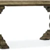 La Grange Le Vieux 86in Double Pedestal Table with 2-18in Leaves