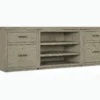 Linville Falls 84" Credenza with Two Files and Open Desk Cabinet