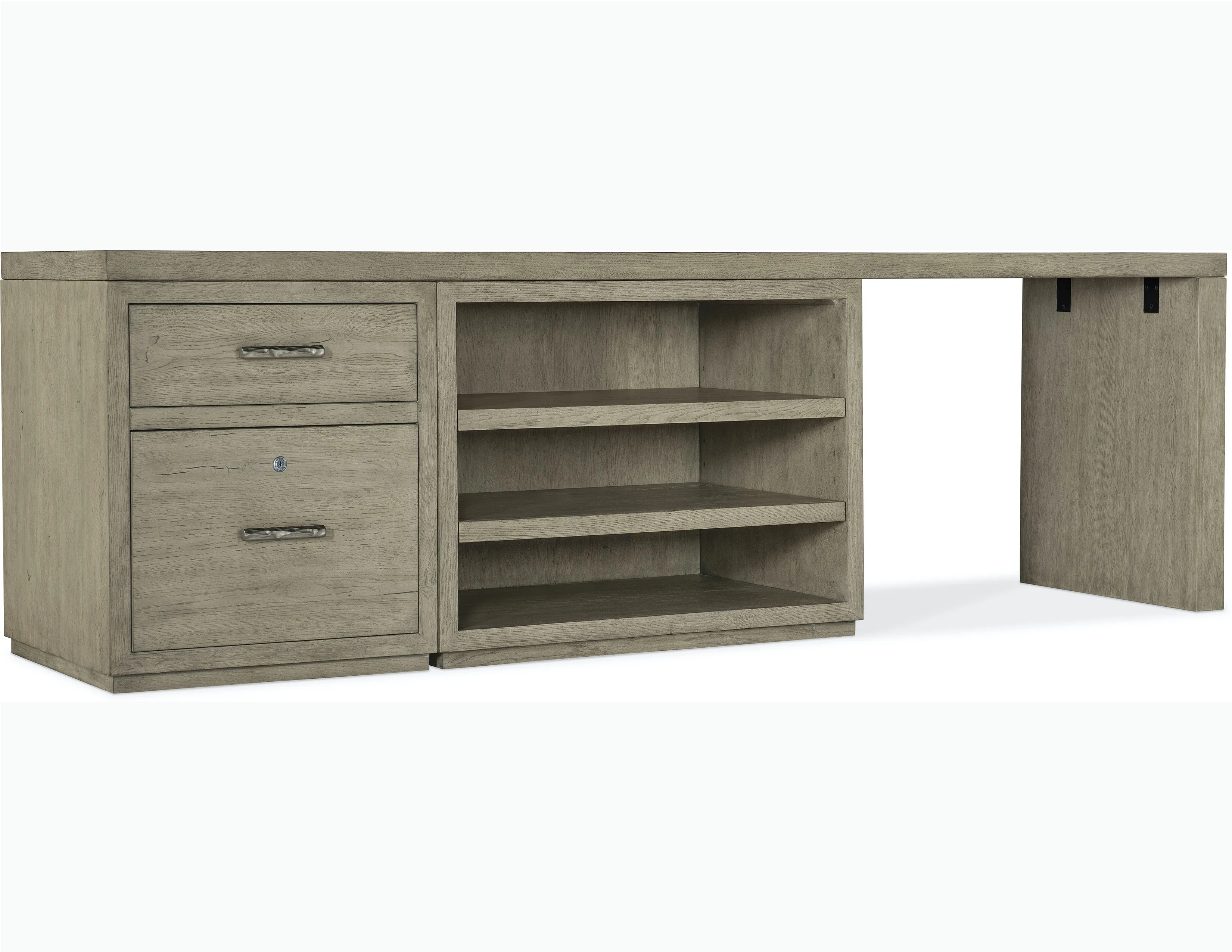 Linville Falls 96" Desk with File and Open Desk Cabinet 1 Linville Falls 96" Desk with File and Open Desk Cabinet