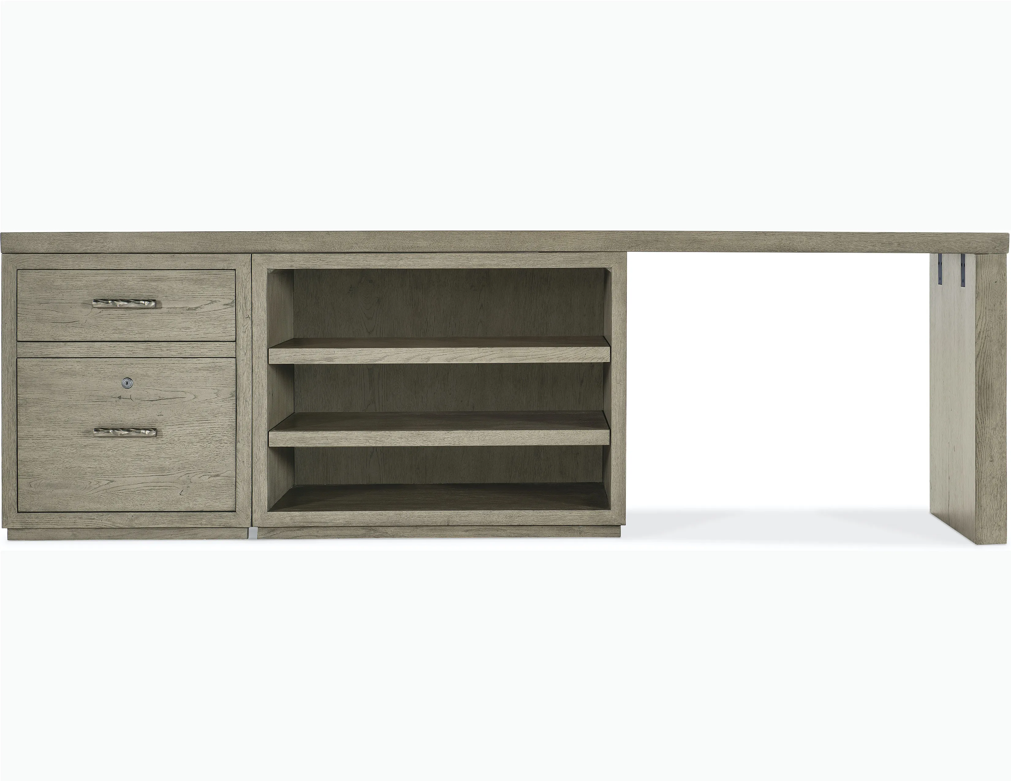 Linville Falls 96" Desk with File and Open Desk Cabinet 3 Linville Falls 96" Desk with File and Open Desk Cabinet