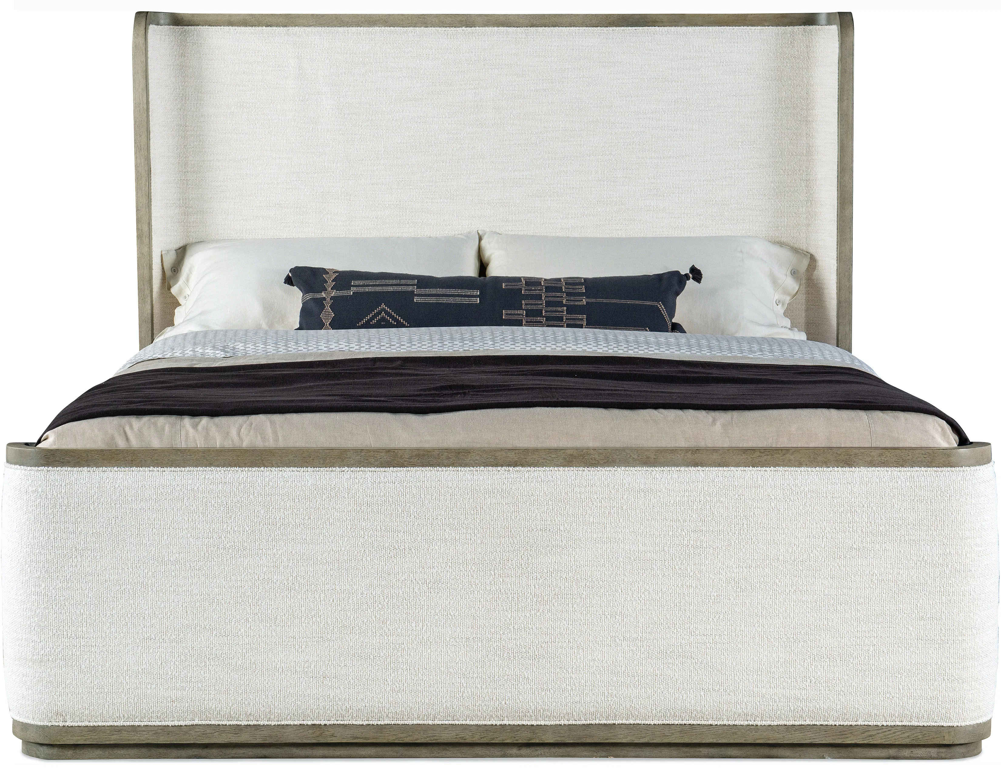 Linville Falls Boones Cal King Upholstered Shelter Bed 1 Linville Falls Boones Cal King Upholstered Shelter Bed