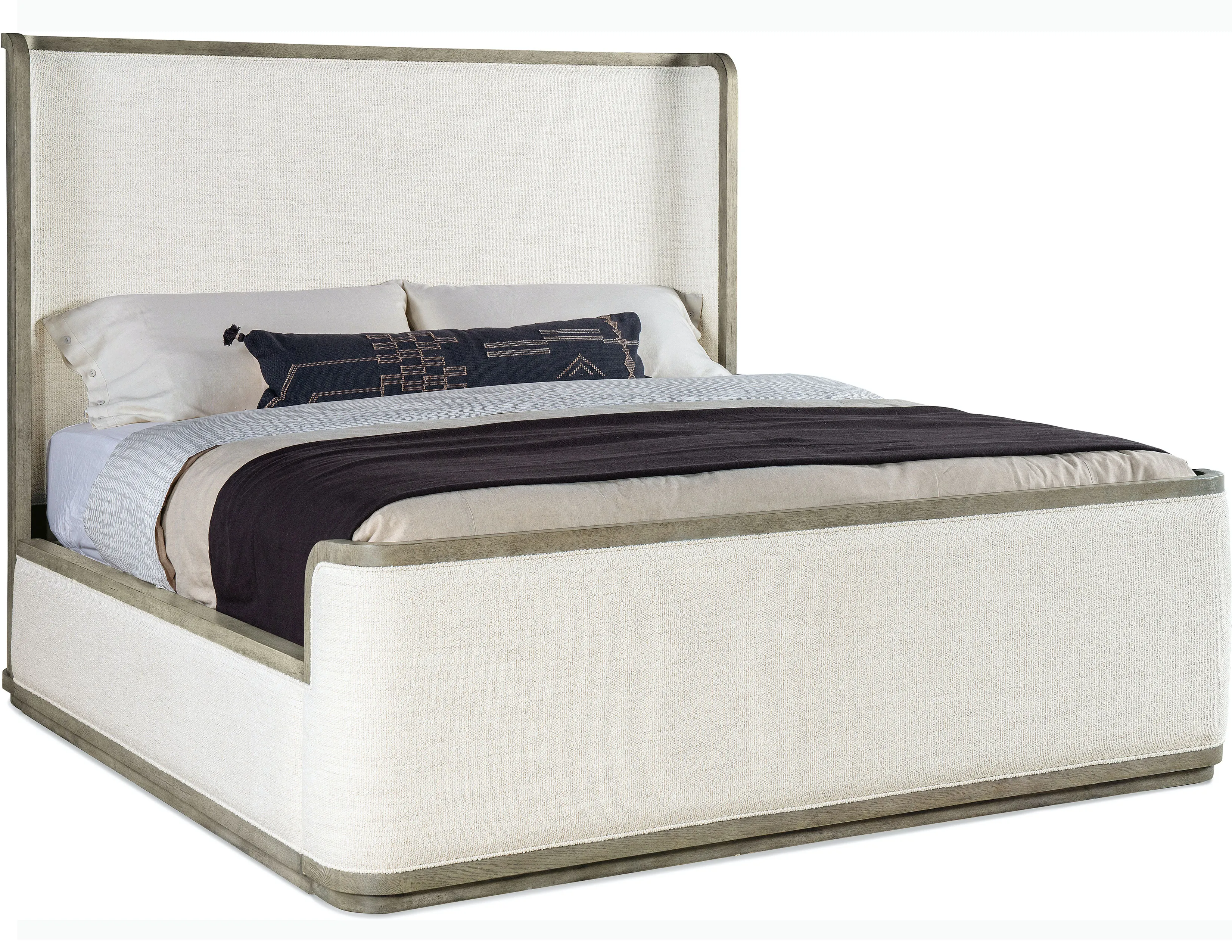 Linville Falls Boones Cal King Upholstered Shelter Bed 2 Linville Falls Boones Cal King Upholstered Shelter Bed