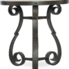 Luckenbach Metal and Stone End Table 11 Luckenbach Metal and Stone End Table