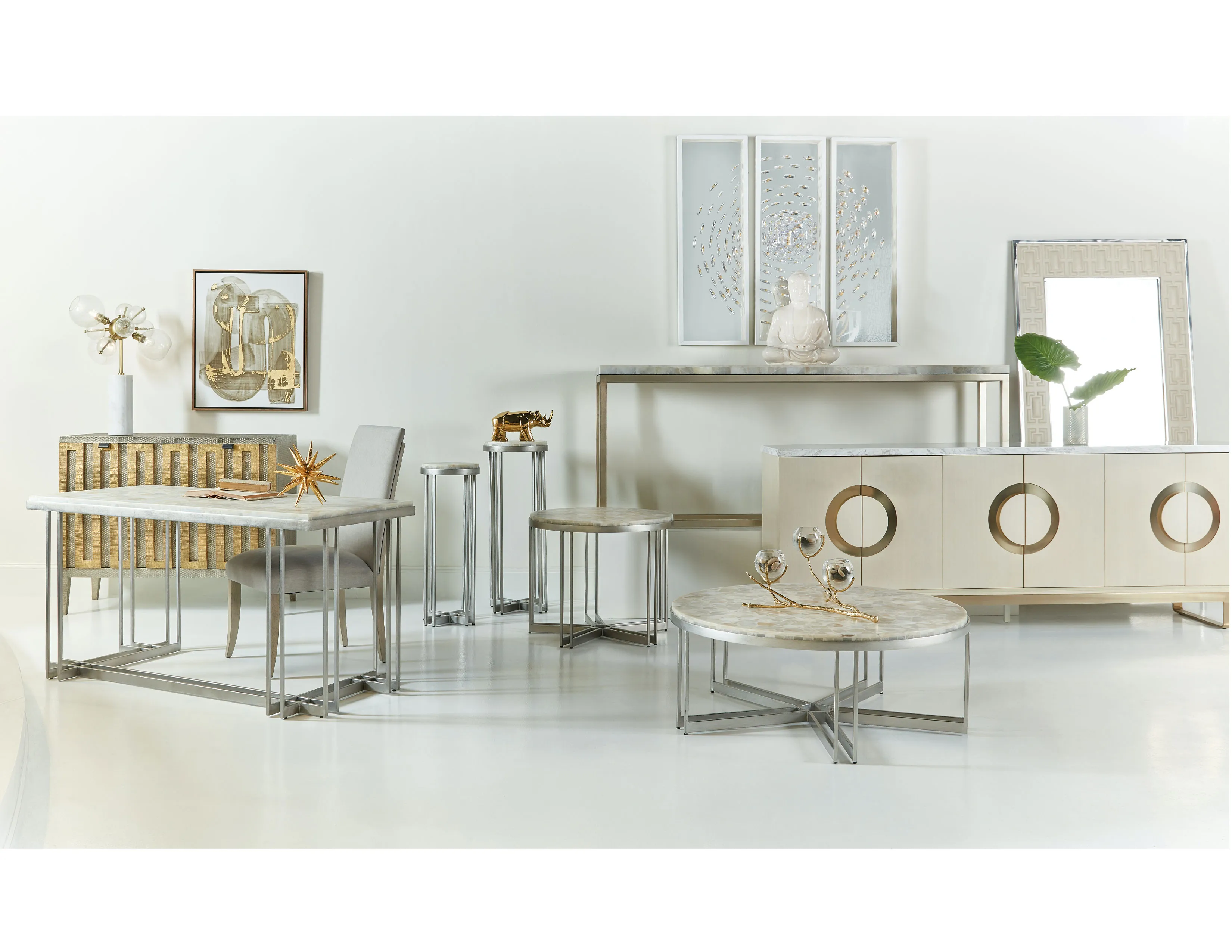 Melange Marin 32in Accent End Table 3 Melange Marin 32in Accent End Table