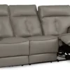 Oakley 86"  Leather Power Reclining Sofa w/Power Headrest & Lumbar (In Stock)