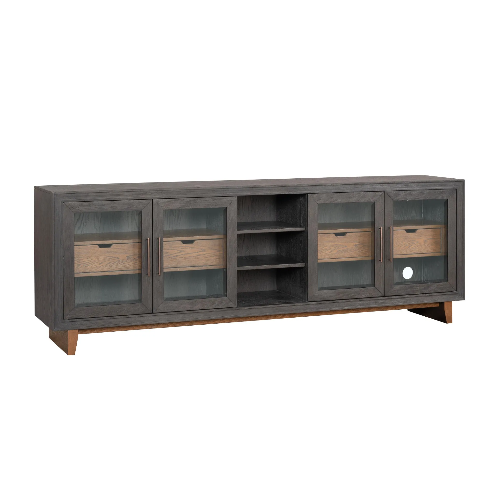 Waterfall Large Entertainment Base Ebony Finish