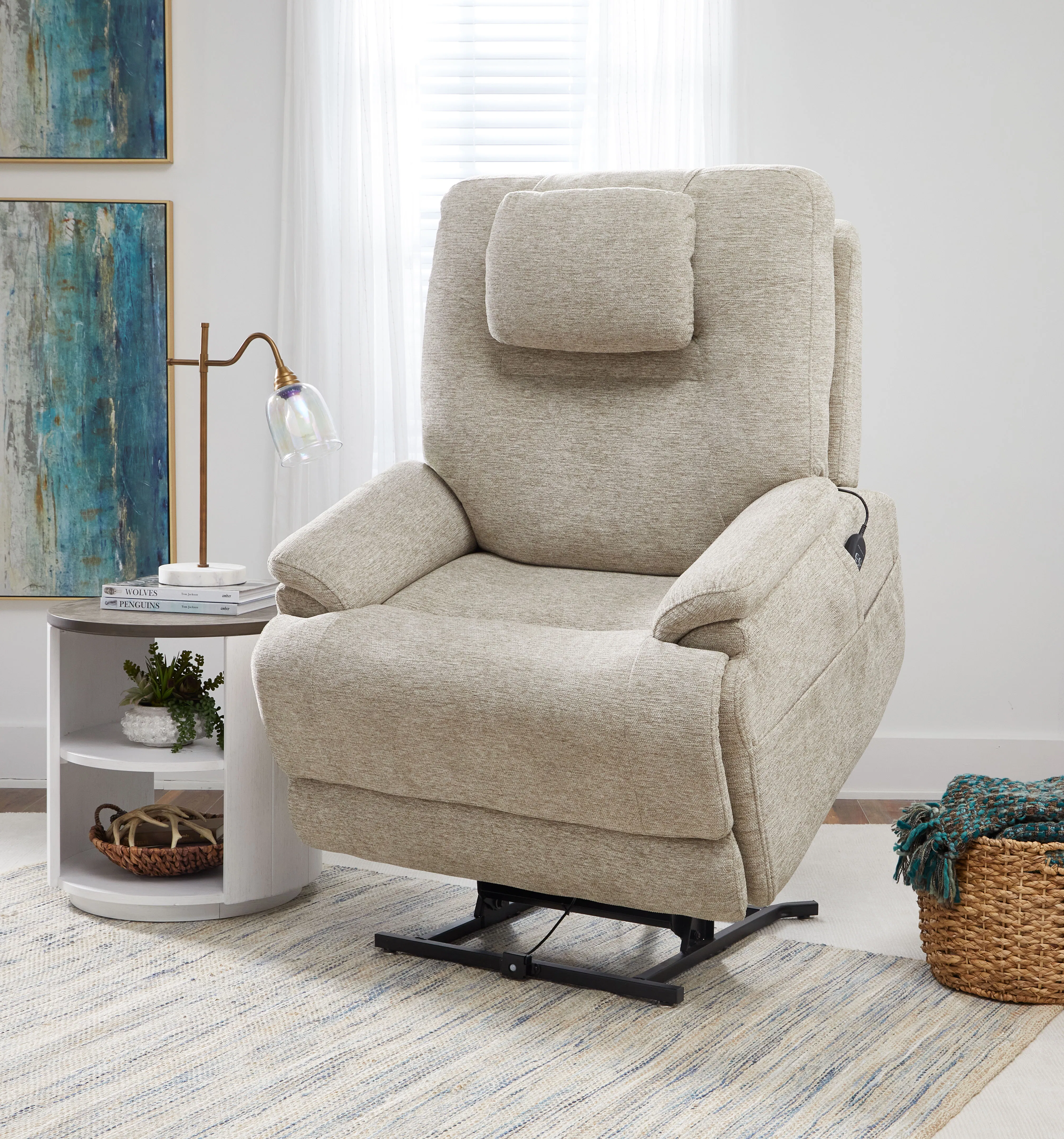 Zecliner 1092 Triple Power Lift Sleep Recliner with Heat and Massage (6' 0" and taller) in stock 19 Zecliner 1092 Triple Power Lift Sleep Recliner with Heat and Massage (6' 0" and taller) in stock