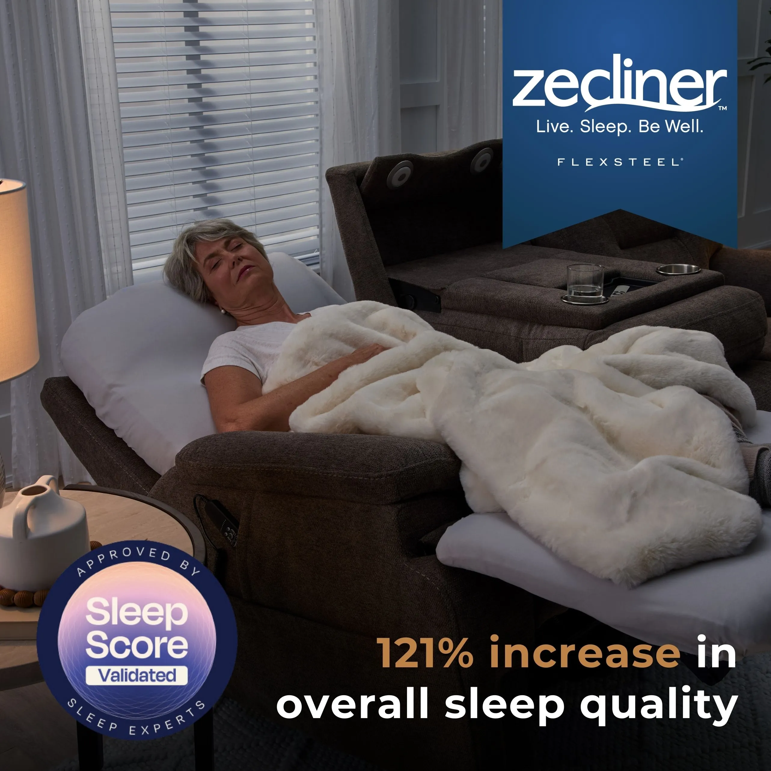 Zecliner 1090 Triple Power Petite Sleep Recliner (5' 7" and under) in stock 15 Zecliner 1090 Triple Power Petite Sleep Recliner (5' 7" and under) in stock