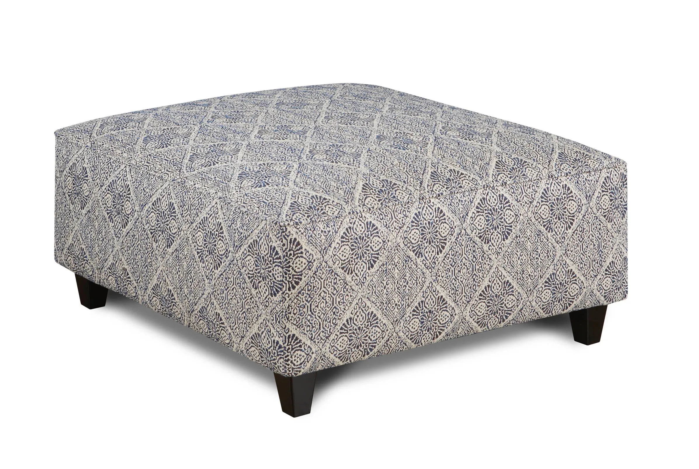 Indigo Federal 38" Square Cocktail Ottoman 109 1 Indigo Federal 38" Square Cocktail Ottoman 109