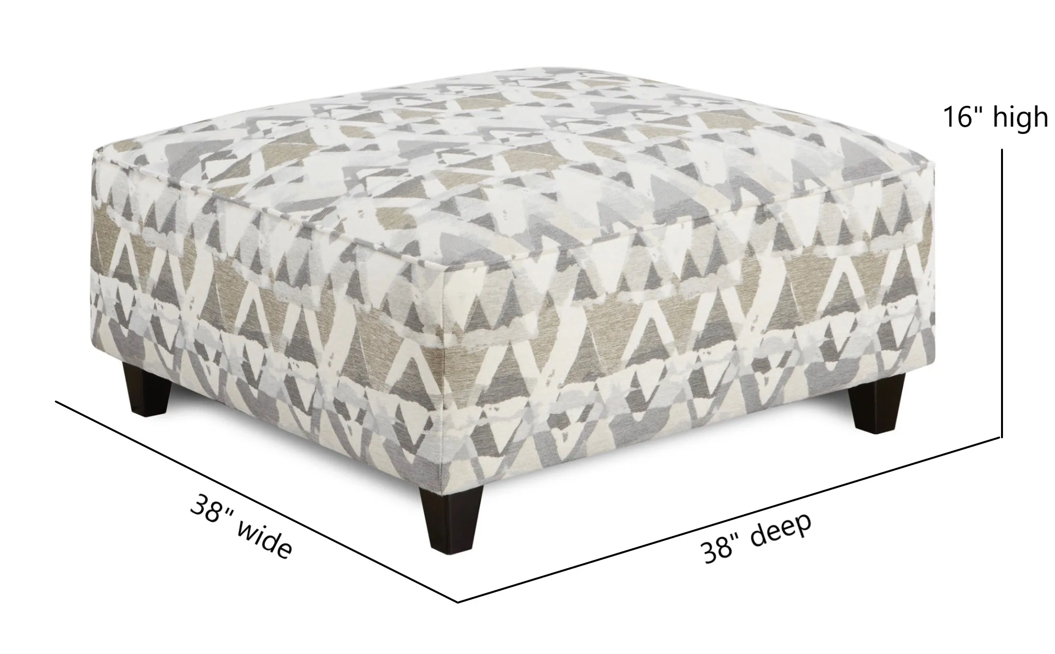 Mountain View Cement 38" Square Cocktail Ottoman 2 Mountain View Cement 38" Square Cocktail Ottoman