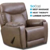 Conrad Recliner w/ Massage + Heat + Lumbar + Free Power Headrest (+140 colors)