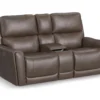 Carter 1587 Triple Power Reclining Console Loveseat (+2 colors) In stock - Zero Gravity