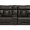 Clive Power Reclining Loveseat with Console and Power Headrests and Lumbar (374-00)