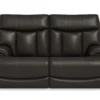 Clive Power Reclining Loveseat with Power Headrests and Lumbar (374-00) in stock