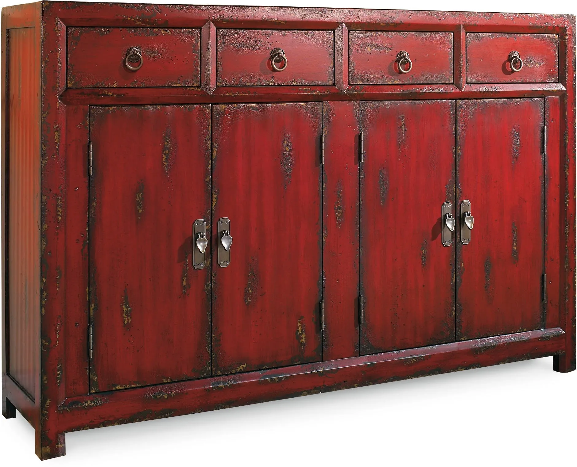 58'' Red Asian Cabinet 1 58'' Red Asian Cabinet
