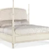 Americana California King Upholstered Poster Bed (time worn white finish) 7050-90660-02
