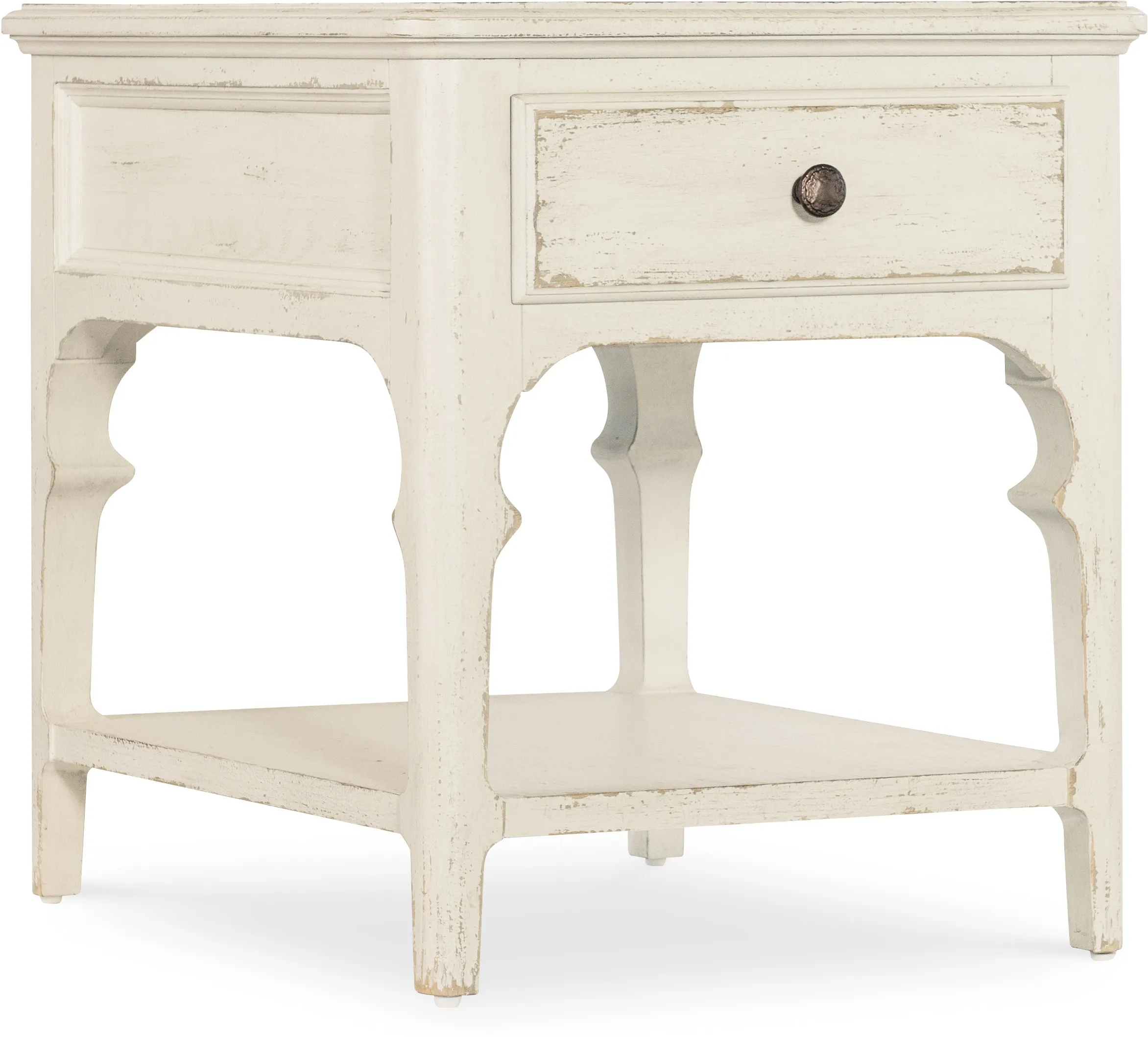 Americana End Table (time worn white finish) 7050-80214-02 1 Americana End Table (time worn white finish) 7050-80214-02