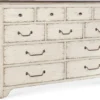Americana Eleven Drawer Dresser (time worn white finish with honey top) 7050-90001-02 12 Americana Eleven Drawer Dresser (time worn white finish with honey top) 7050-90001-02