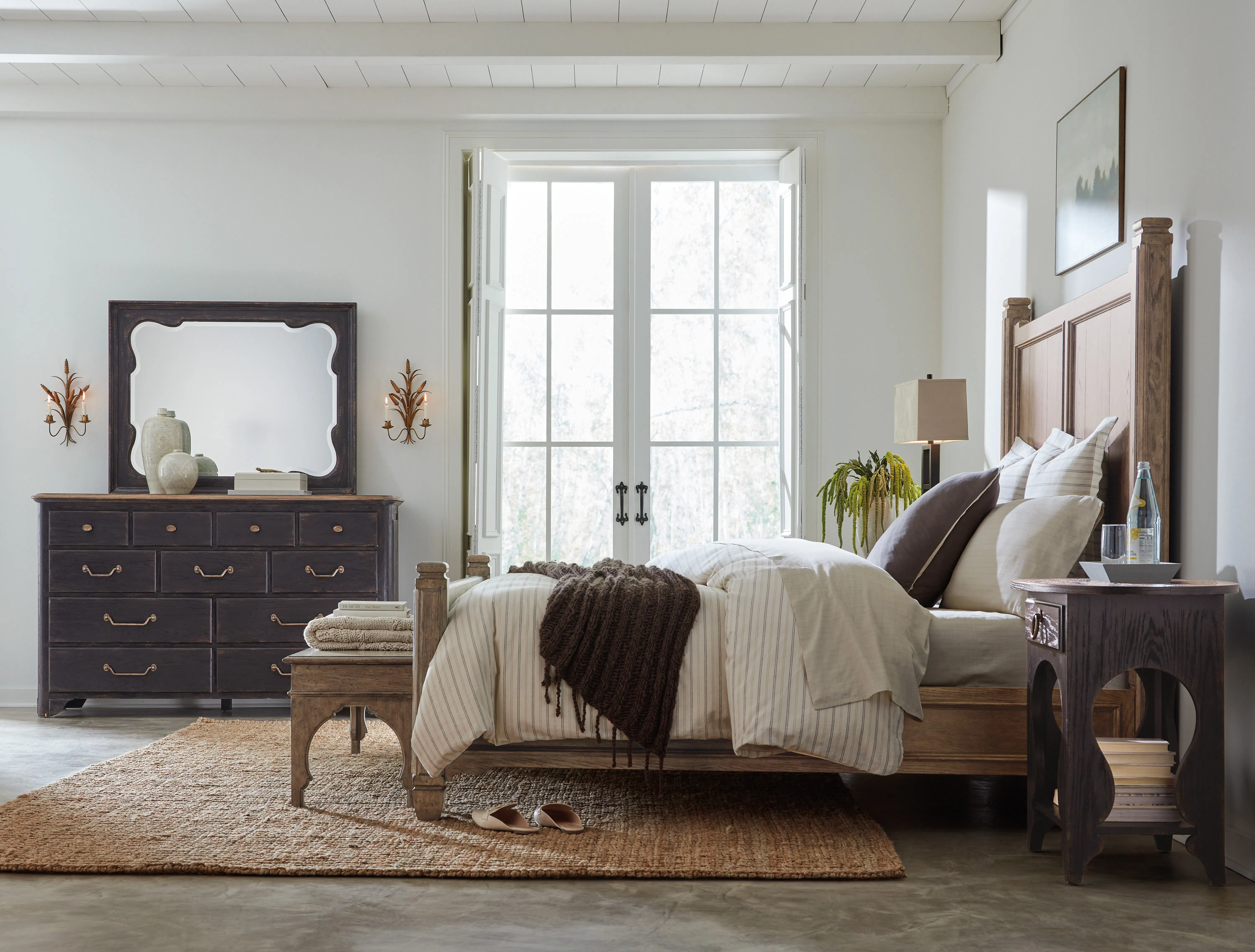 Americana King Panel Bed (honey finish) 7050-90266-85 4 Americana King Panel Bed (honey finish) 7050-90266-85