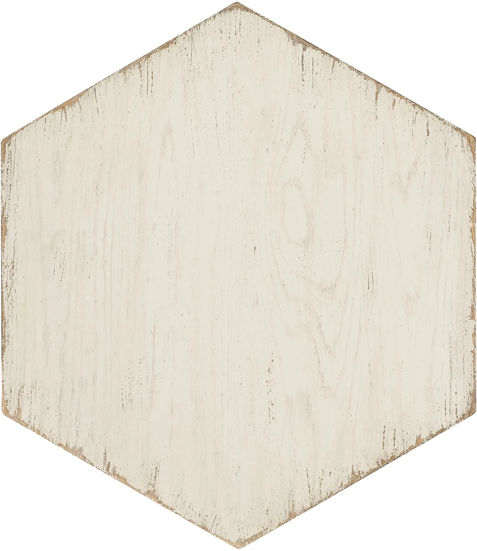 Americana Hexagon End Table (time worn white finish)7050-80115-02 3 Americana Hexagon End Table (time worn white finish)7050-80115-02