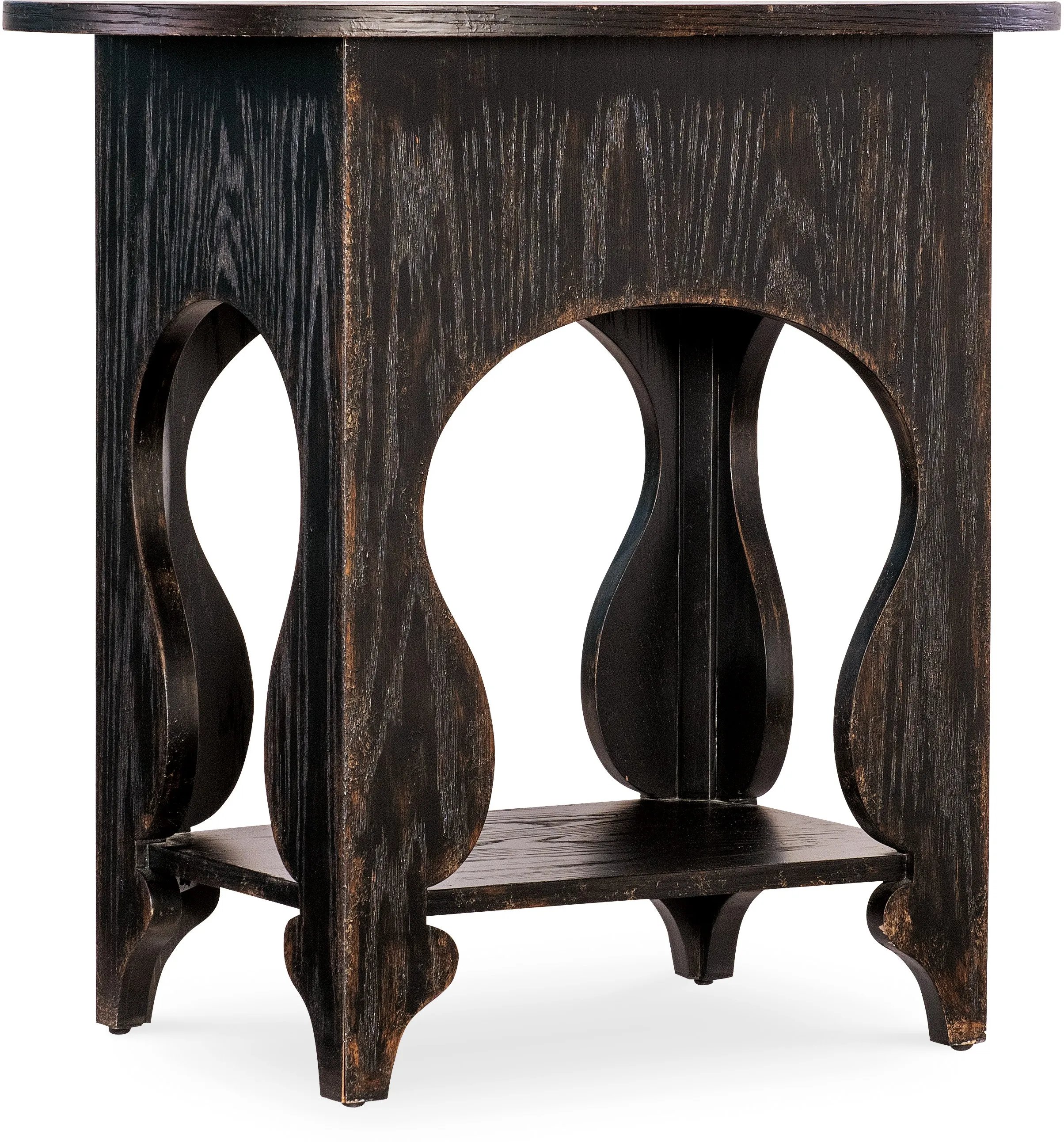 Americana One-Drawer Oval Nightstand (molasses finish) 7050-90115-89 2 Americana One-Drawer Oval Nightstand (molasses finish) 7050-90115-89