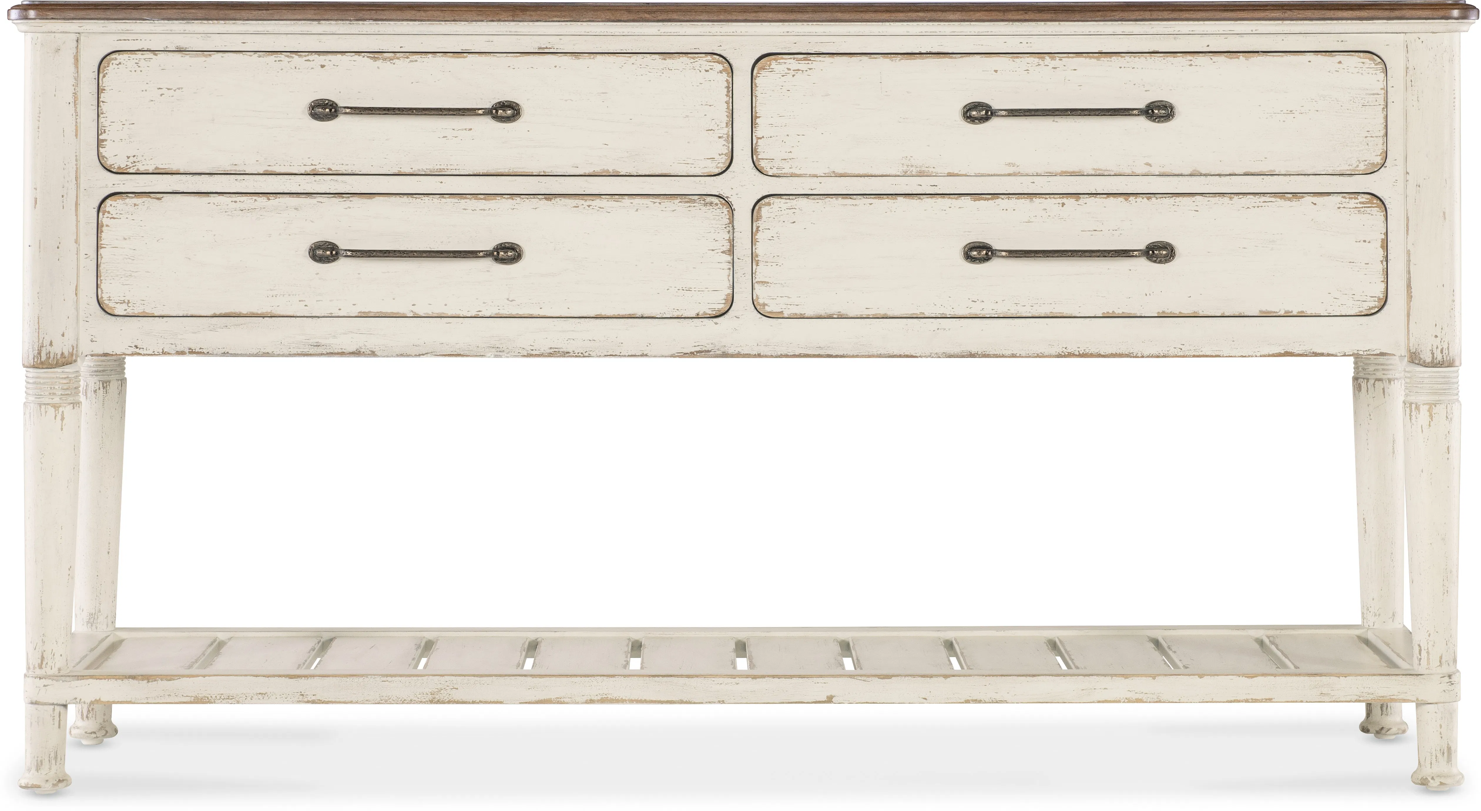 Americana Server (time warn white finish w/ honey top) 7050-75917-02 2 Americana Server (time warn white finish w/ honey top) 7050-75917-02