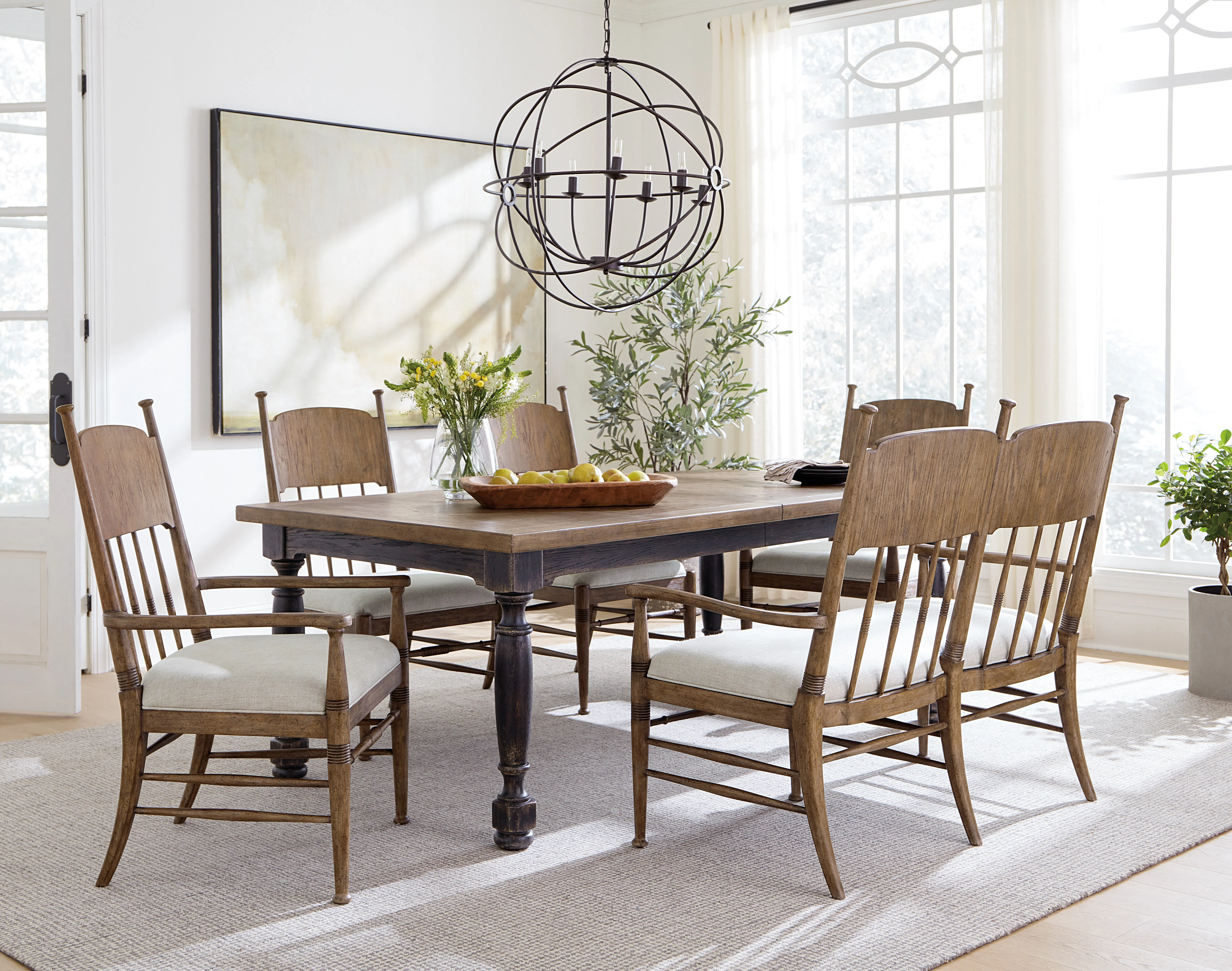 Americana Upholstered Seat Side Chair (honey finish) 7050-75310-85 4 Americana Upholstered Seat Side Chair (honey finish) 7050-75310-85