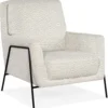 Amette Metal Frame Club Chair White (In stock)
