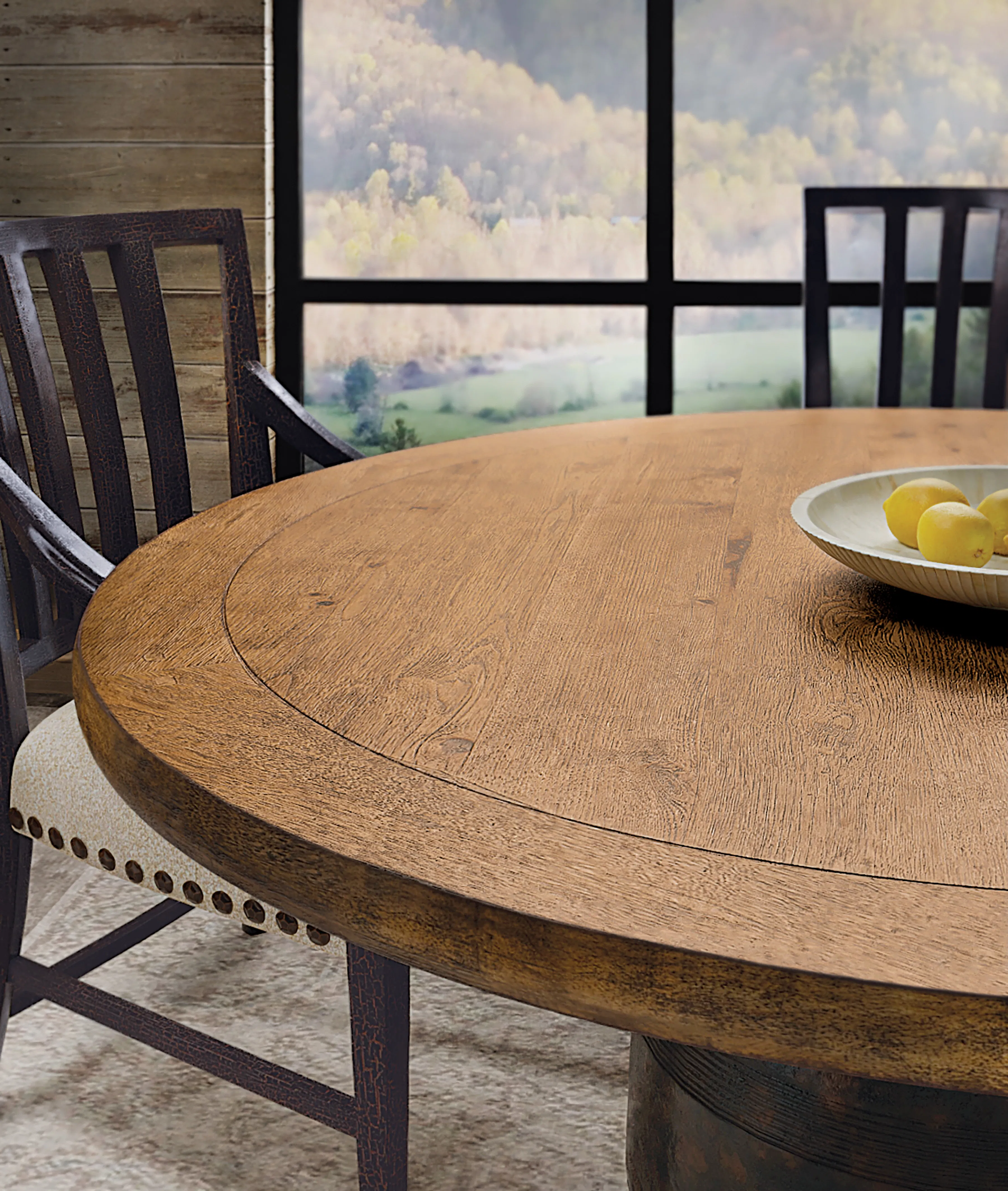 Big Sky 60" Round Dining Table (vintage natural and charred timber finish) 6700-75203-97 2 Big Sky 60" Round Dining Table (vintage natural and charred timber finish) 6700-75203-97