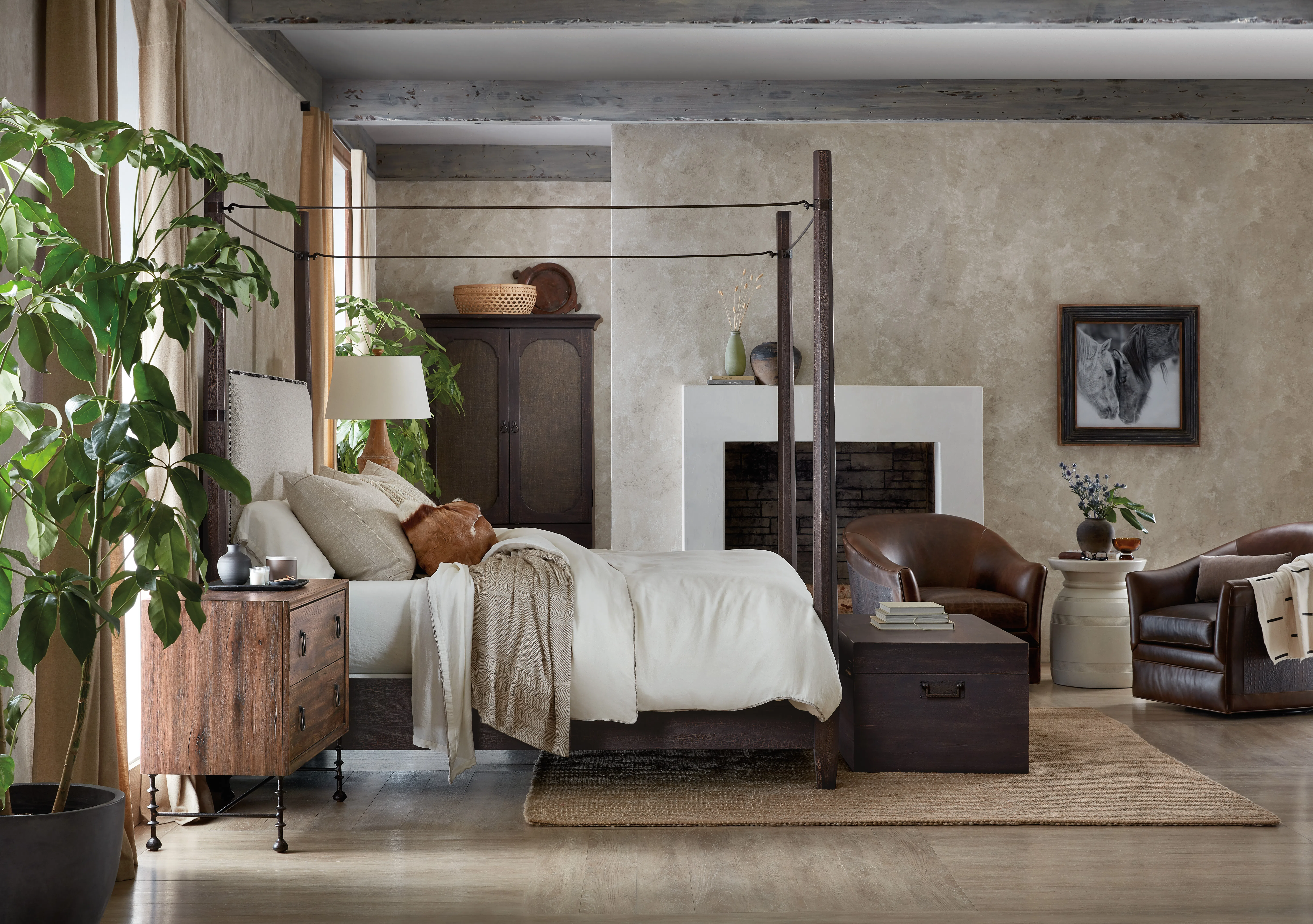 Big Sky King Poster Bed w/canopy (charred timber finish) 6700-90666-98 6 Big Sky King Poster Bed w/canopy (charred timber finish) 6700-90666-98