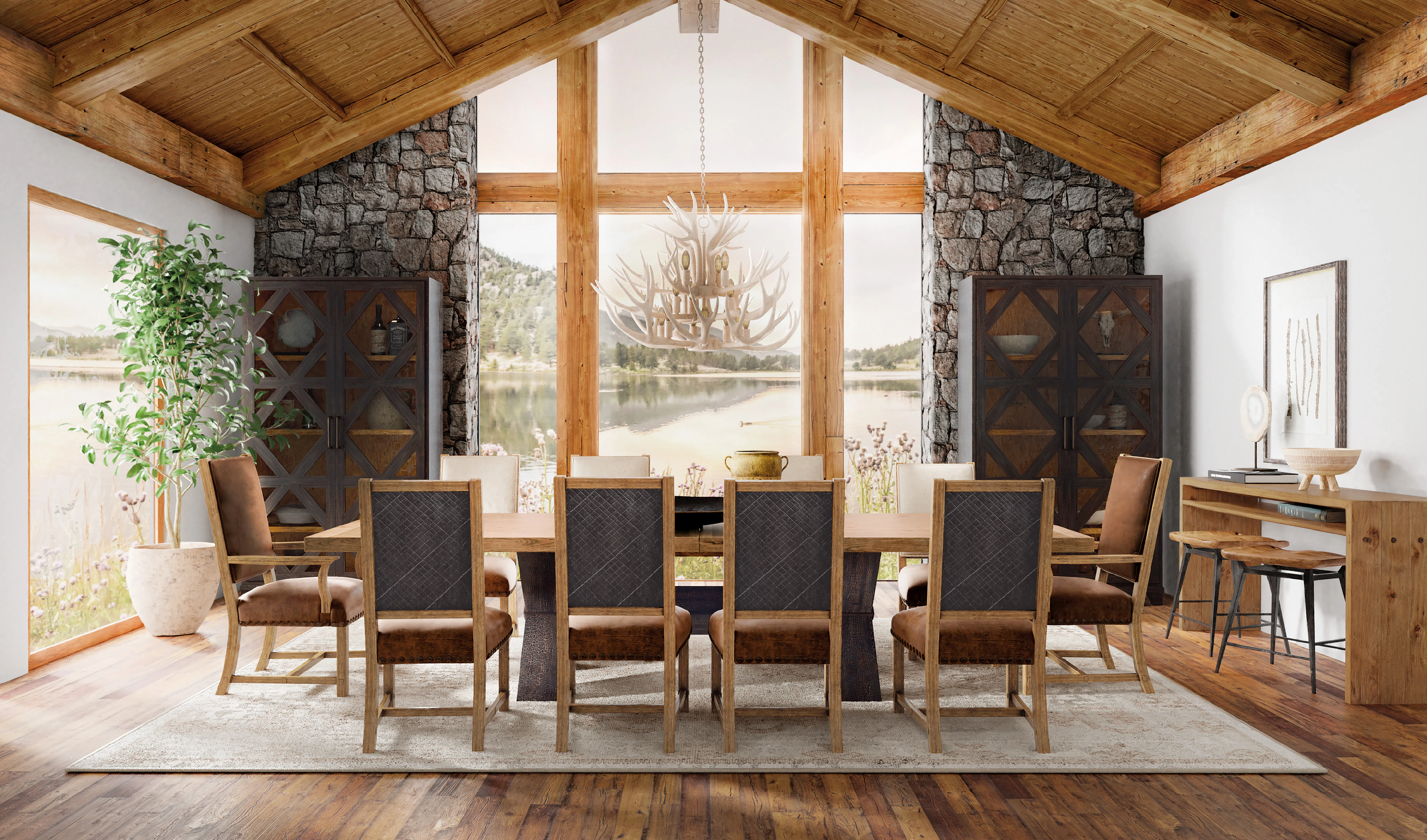 Big Sky Leather Side Chair(vintage natural finish) 6700-75310-80 4 Big Sky Leather Side Chair(vintage natural finish) 6700-75310-80