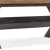 Big Sky Trestle Dining Table w/2-20in leaves (vintage natural and charred timber finish) 6700-75200-80