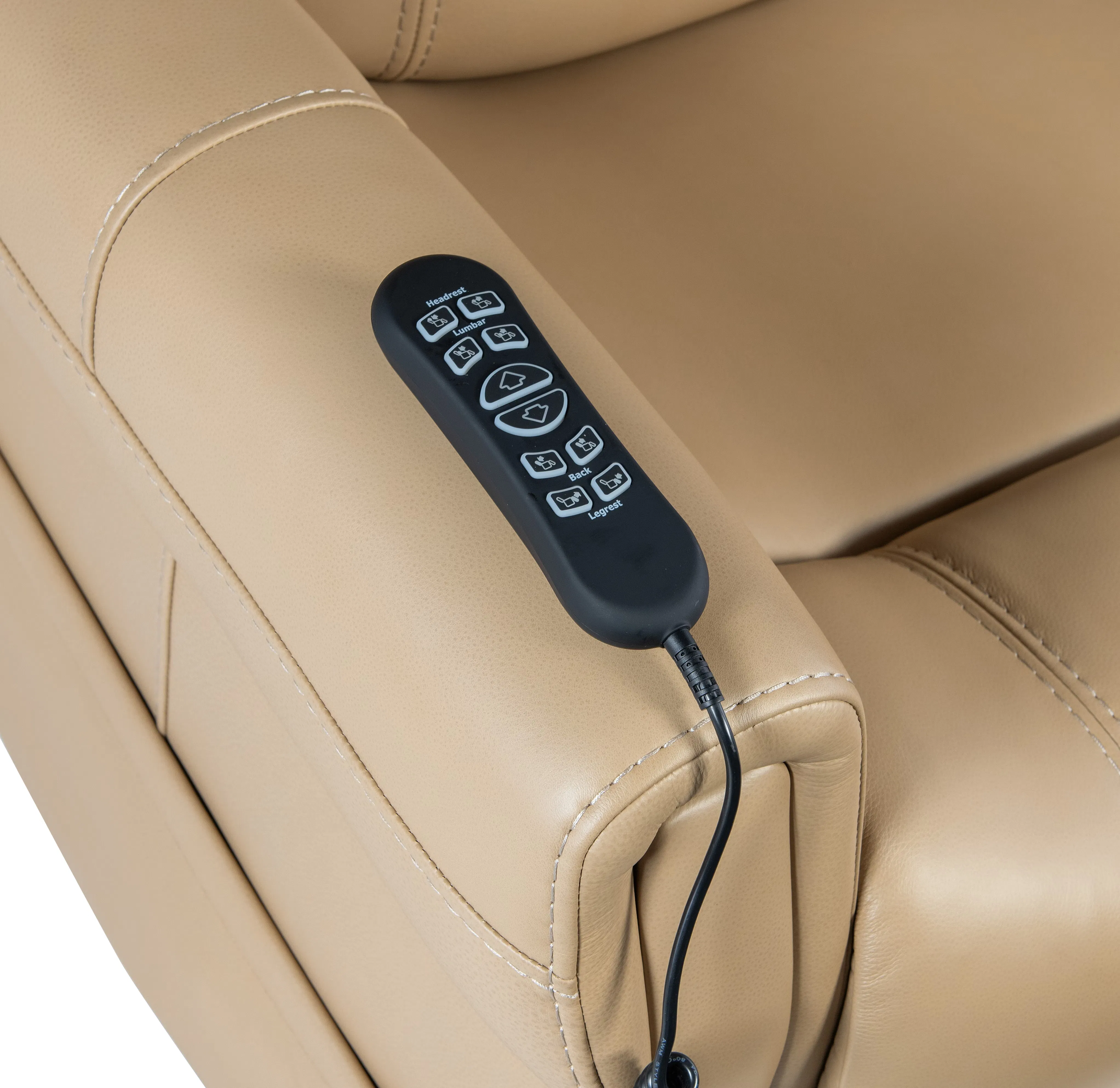 Carroll Power Lift Recliner with Power Headrest and Lumbar Tan (In stock) 8 Carroll Power Lift Recliner with Power Headrest and Lumbar Tan (In stock)