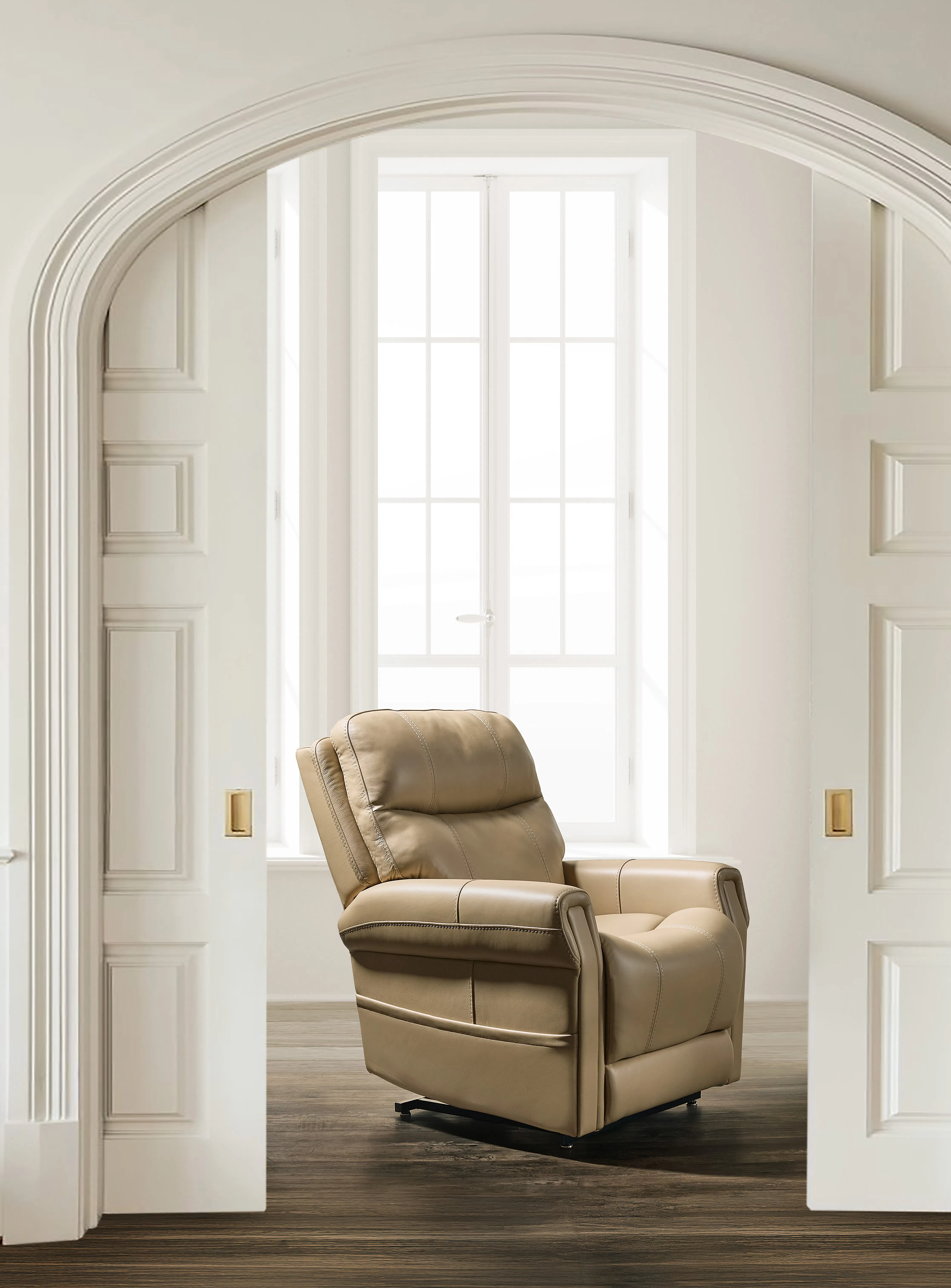 Carroll Power Lift Recliner with Power Headrest and Lumbar Tan (In stock) 9 Carroll Power Lift Recliner with Power Headrest and Lumbar Tan (In stock)