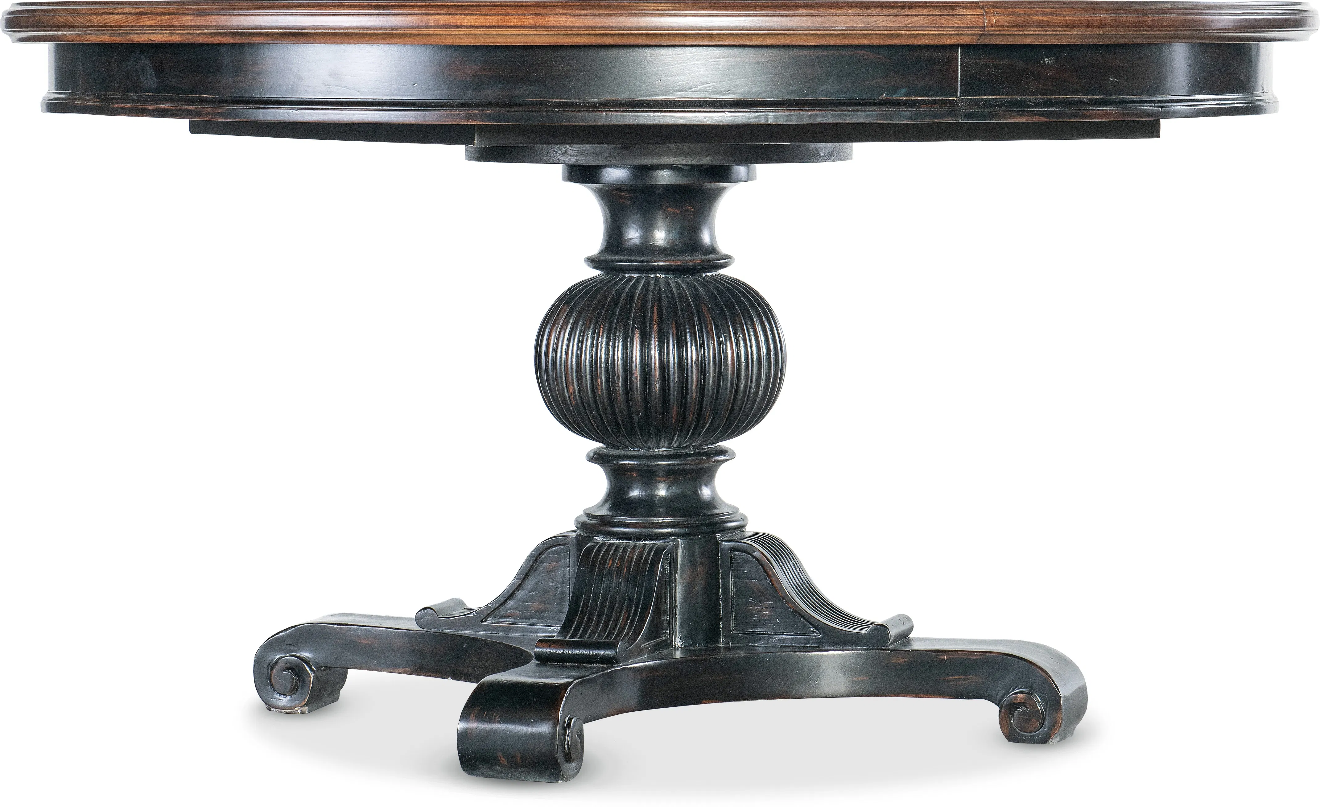 Charleston 54" Round Pedestal Dining Table (1-20" leaf) 6750-75203-00 1 Charleston 54" Round Pedestal Dining Table (1-20" leaf) 6750-75203-00