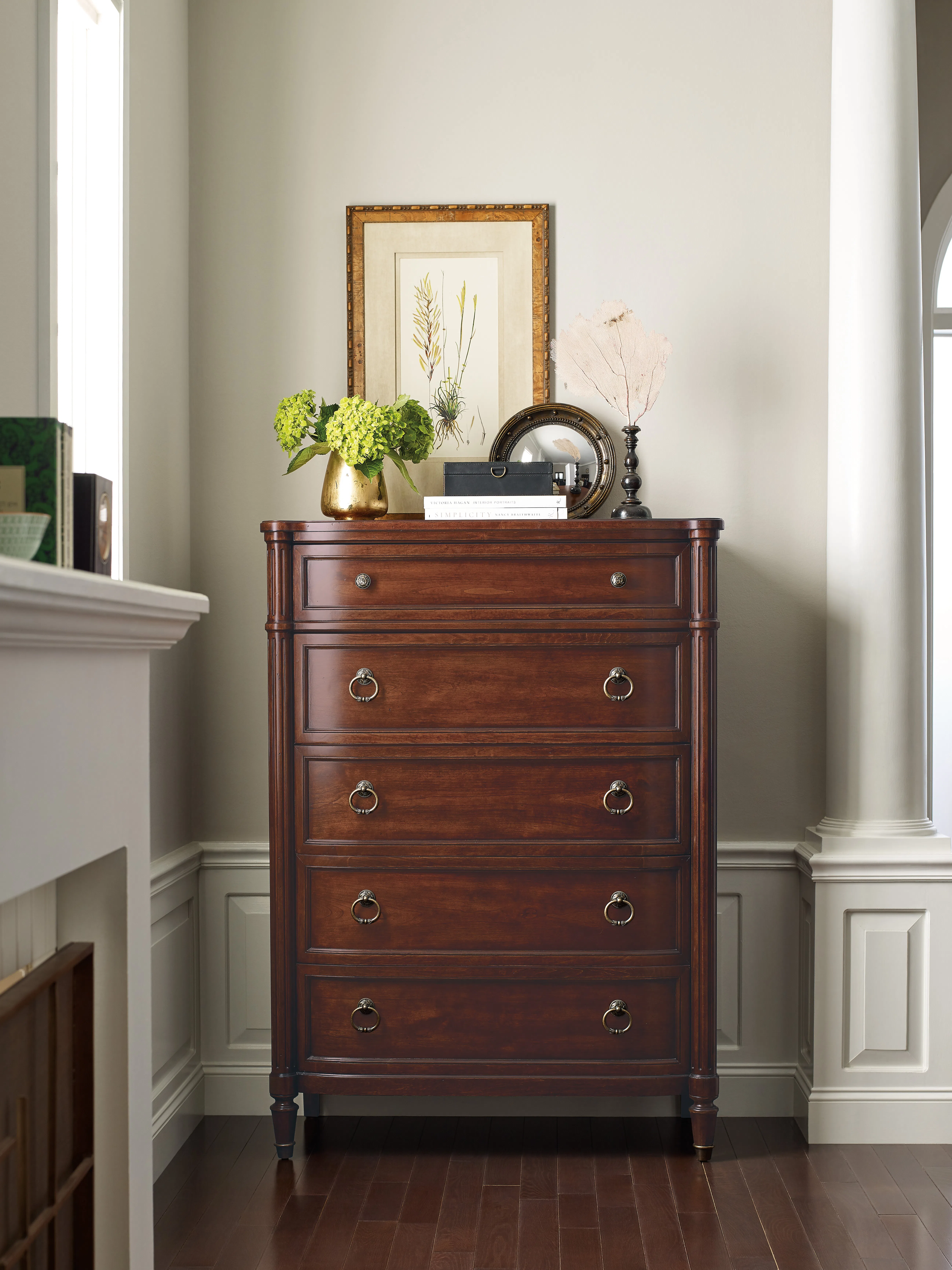 Charleston Five-Drawer Chest (maraschino cherry finish) 6750-90010-85 5 Charleston Five-Drawer Chest (maraschino cherry finish) 6750-90010-85