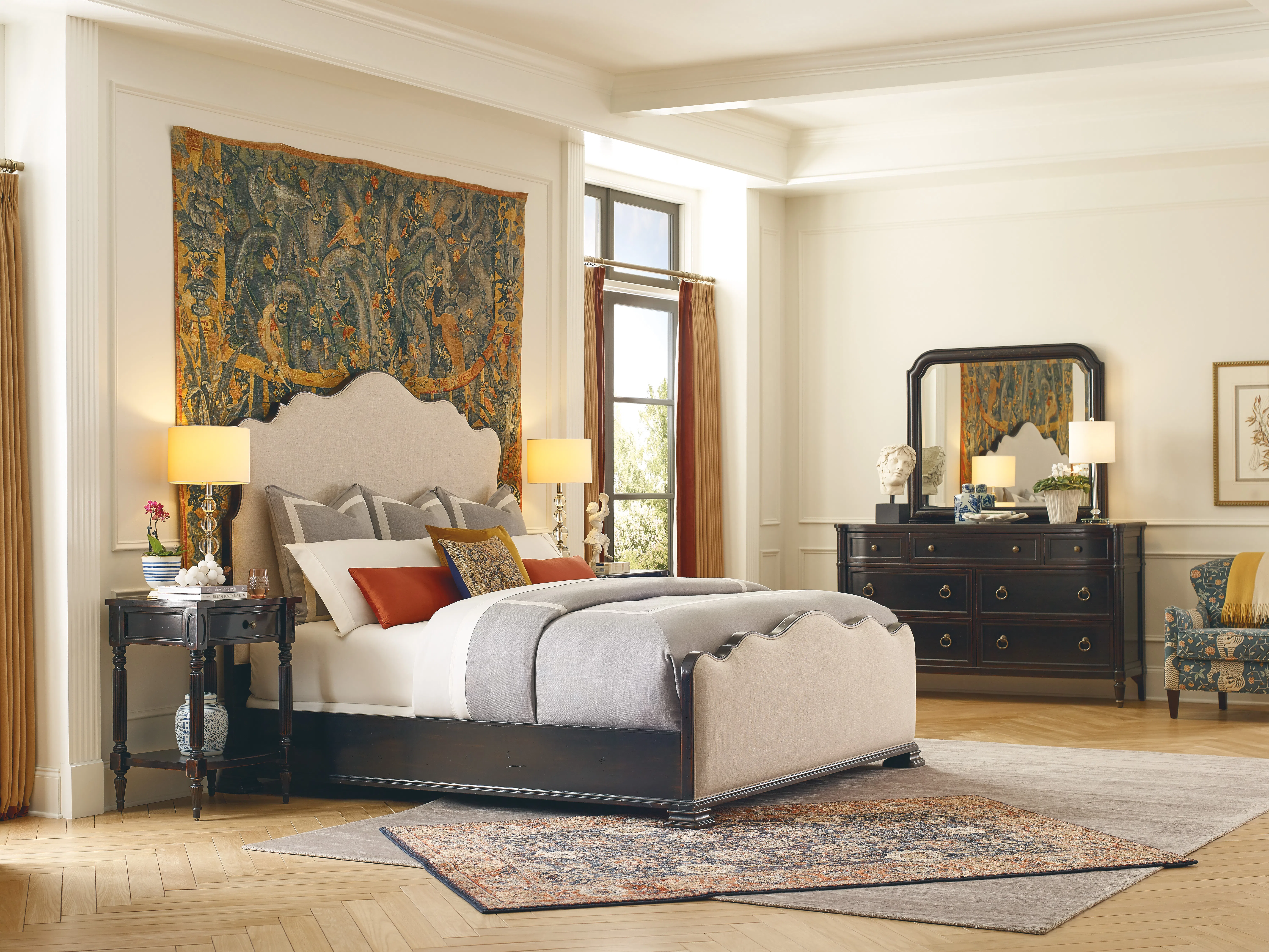 Charleston Seven-Drawer Dresser (black cherry finish) 6750-90202-97 5 Charleston Seven-Drawer Dresser (black cherry finish) 6750-90202-97