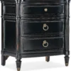 Charleston Three-Drawer Nightstand (black cherry finish) 6750-90015-97