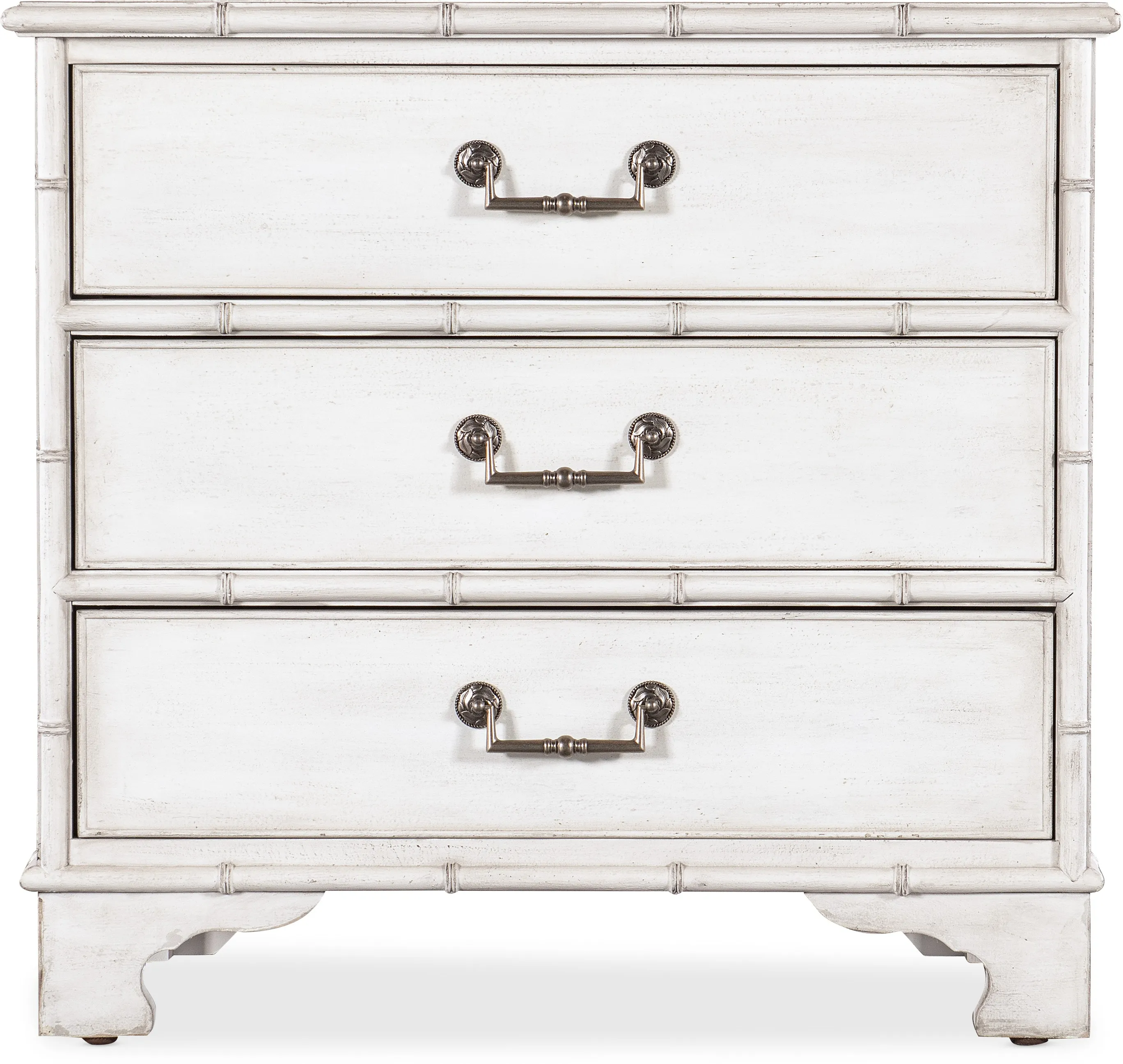 Charleston Three-Drawer Nightstand (white heron finish) 6750-90117-06 3 Charleston Three-Drawer Nightstand (white heron finish) 6750-90117-06