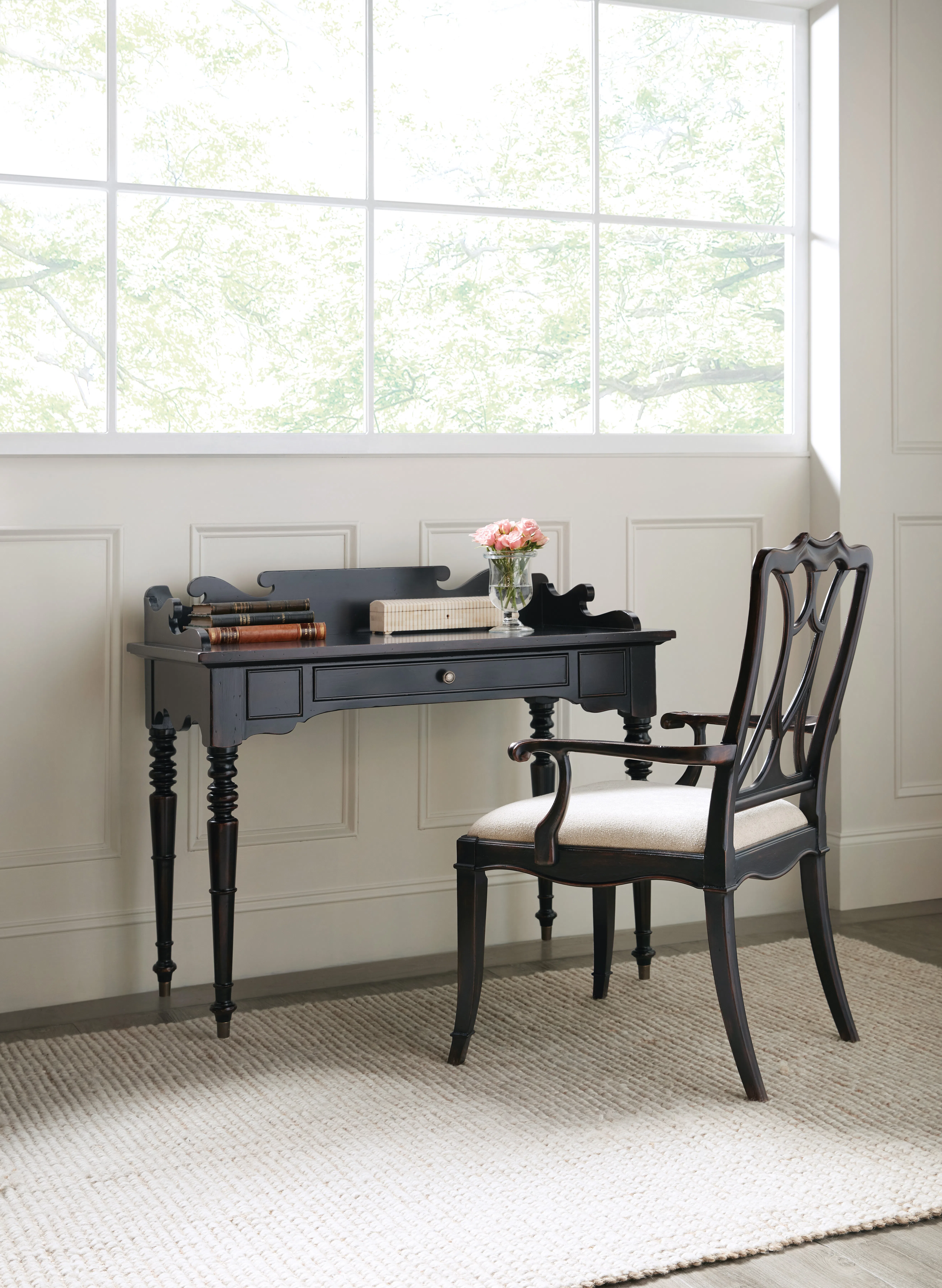 Charleston Upholstered Seat Arm Chair 2 Pack (black cherry finish) 6750-75300-97 4 Charleston Upholstered Seat Arm Chair 2 Pack (black cherry finish) 6750-75300-97